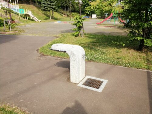 ふじの高台公園の水飲み場