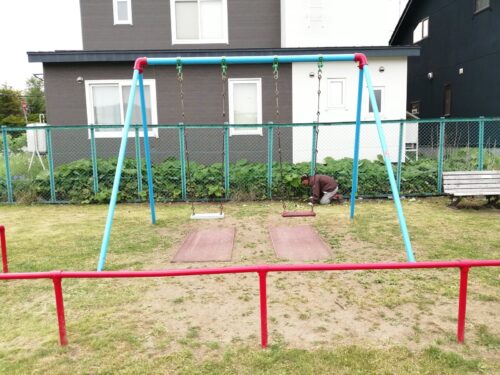 藤野アップル公園のブランコ