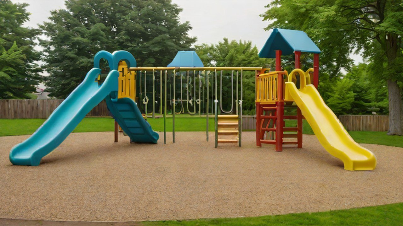 コンビネーション遊具のある公園