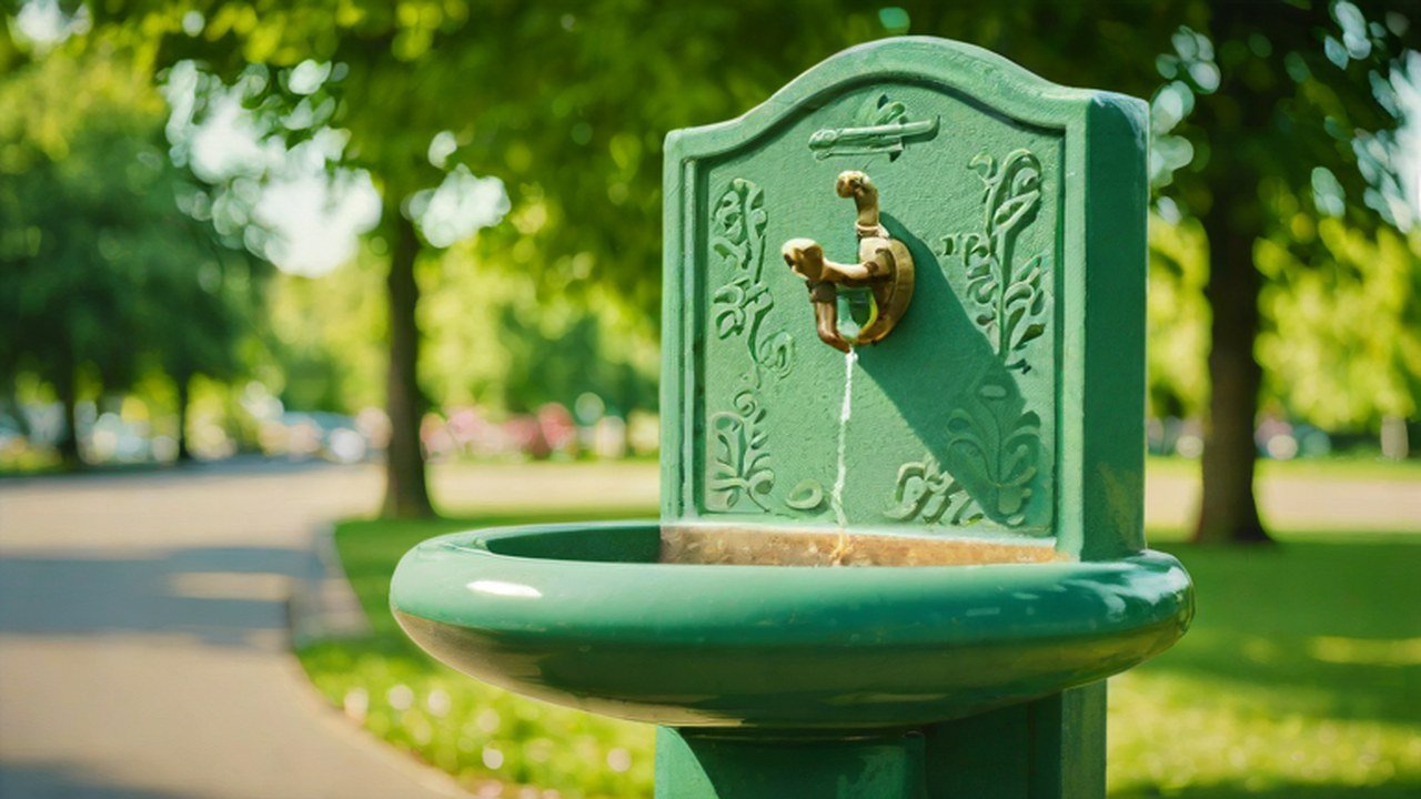 水飲み場のある公園