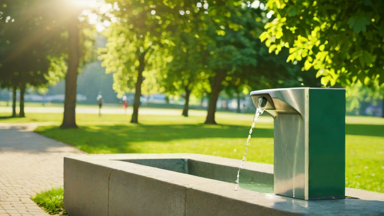 水飲み場のある公園