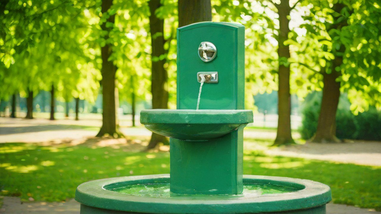 水飲み場のある公園