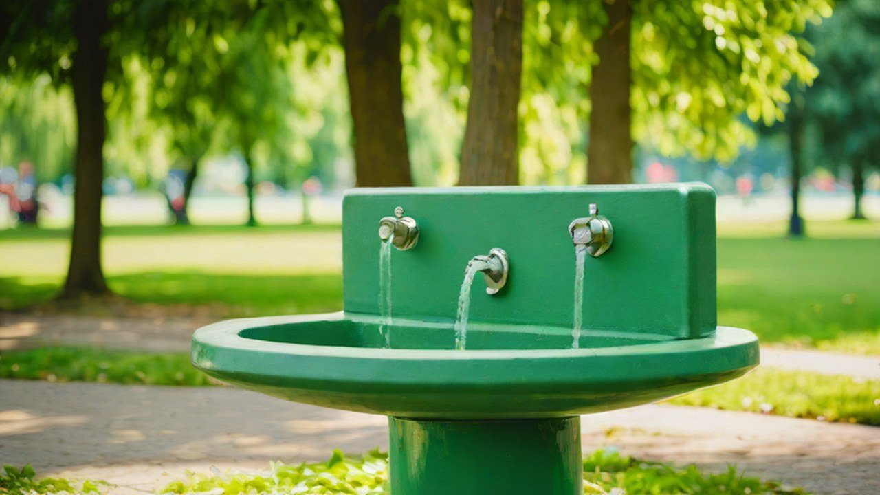 水飲み場のある公園