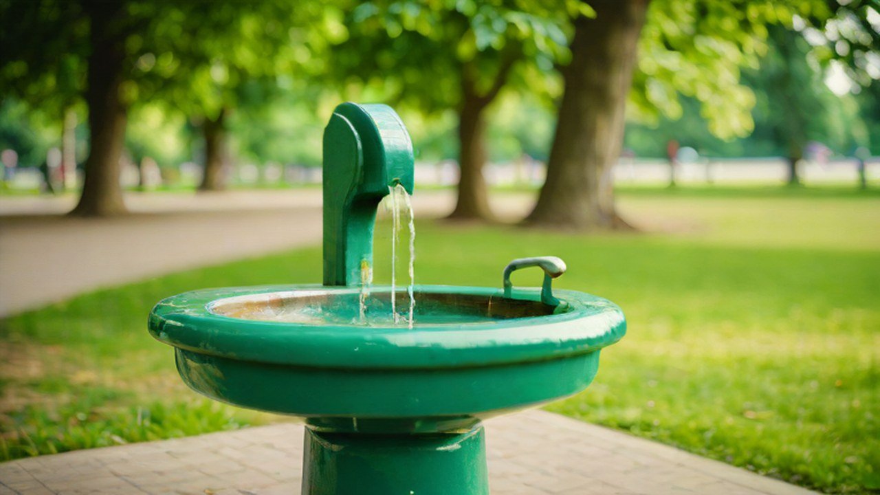 水飲み場のある公園