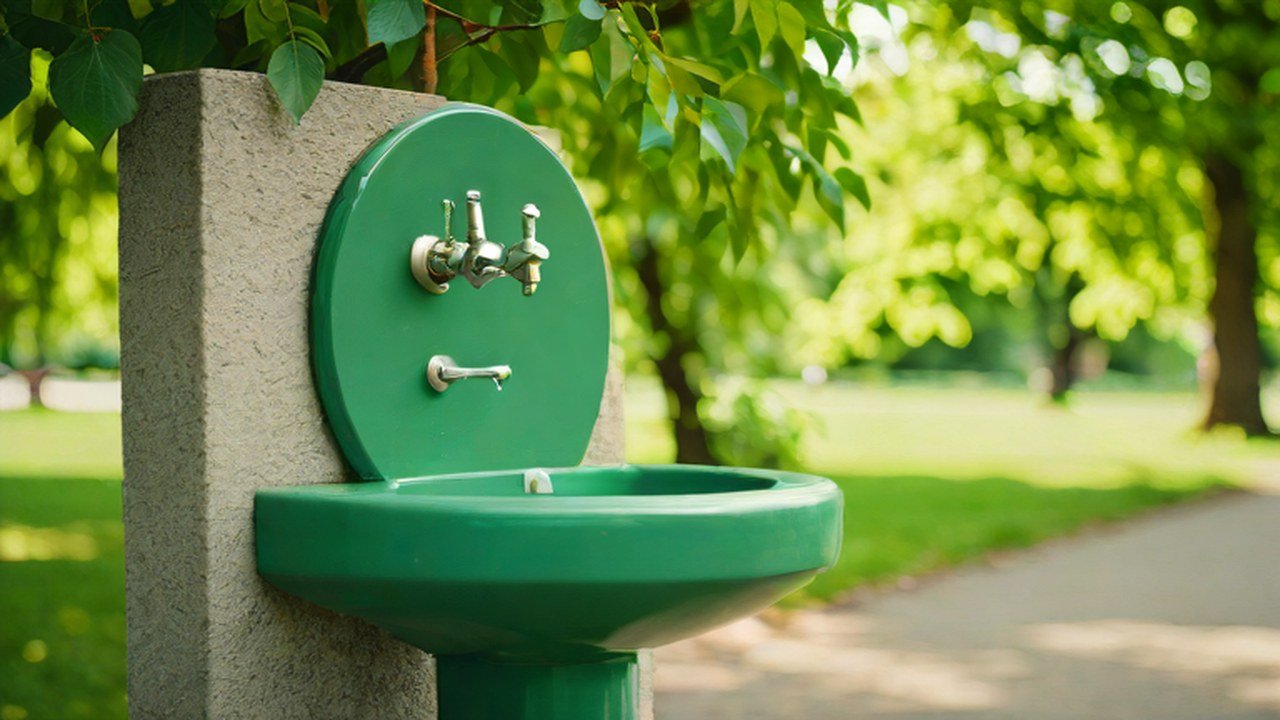 水飲み場のある公園