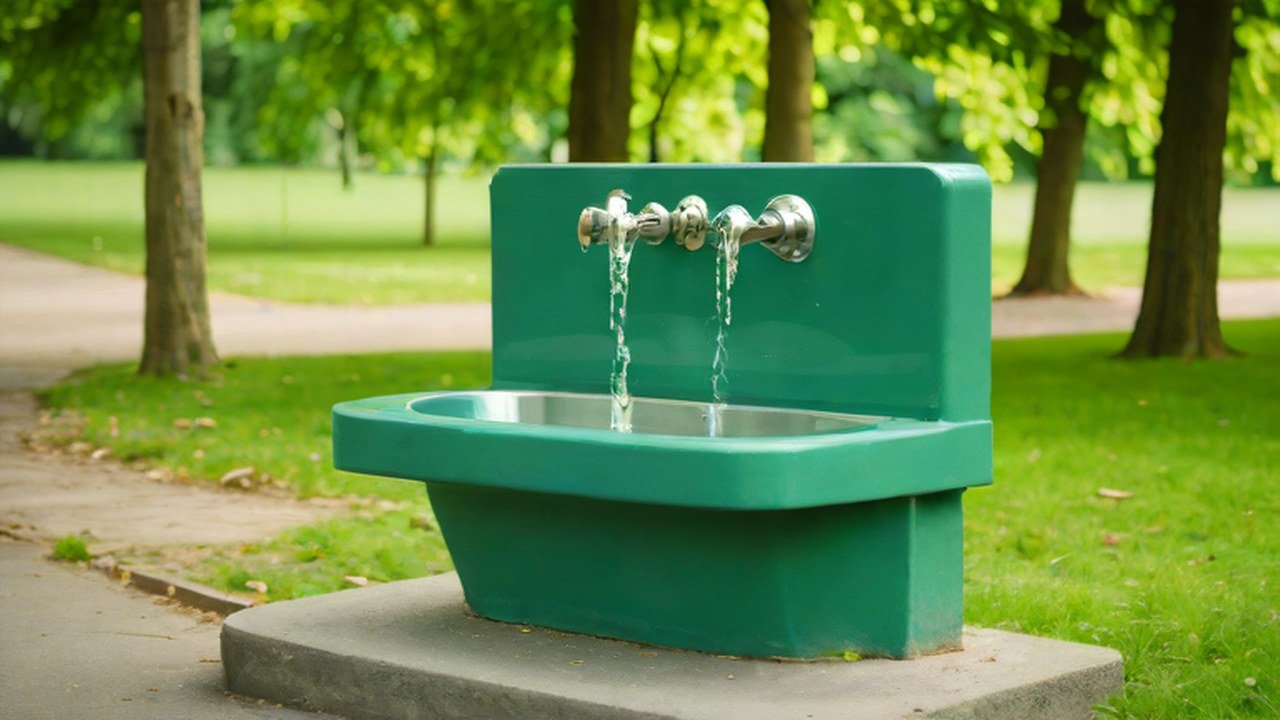 水飲み場のある公園