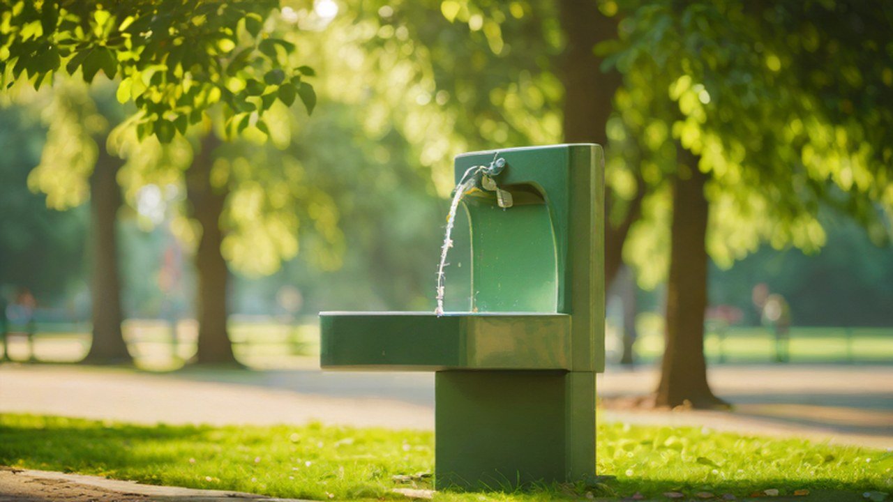 水飲み場のある公園
