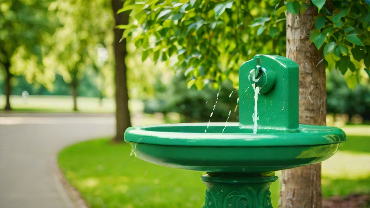 水飲み場のある公園