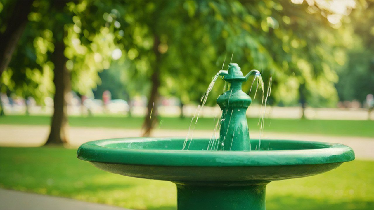 水飲み場のある公園