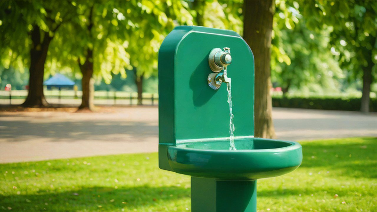 水飲み場のある公園