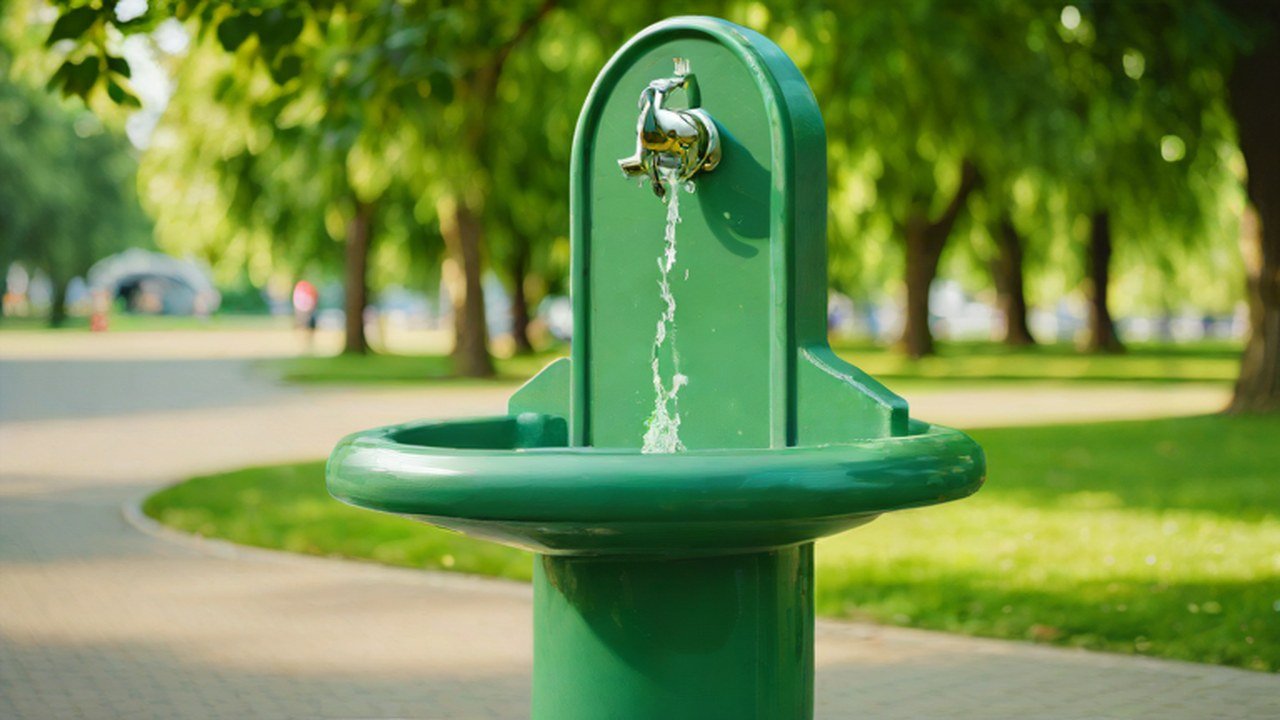 水飲み場のある公園