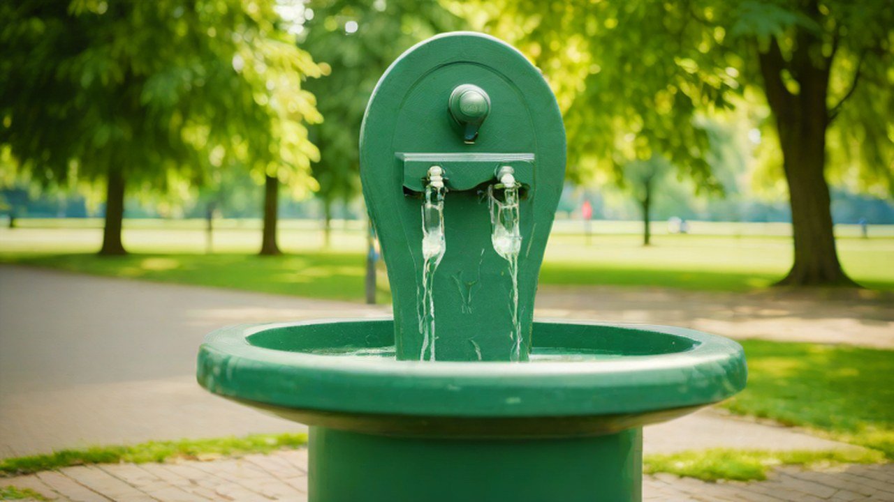水飲み場のある公園