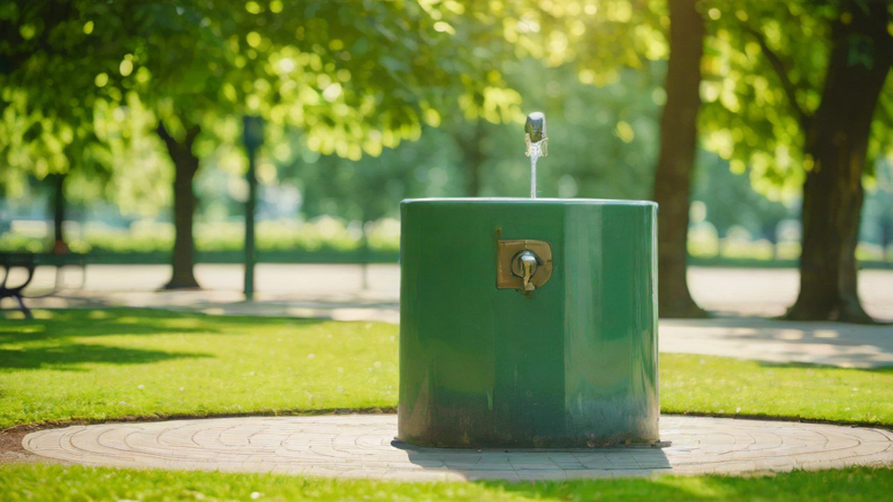 水飲み場のある公園