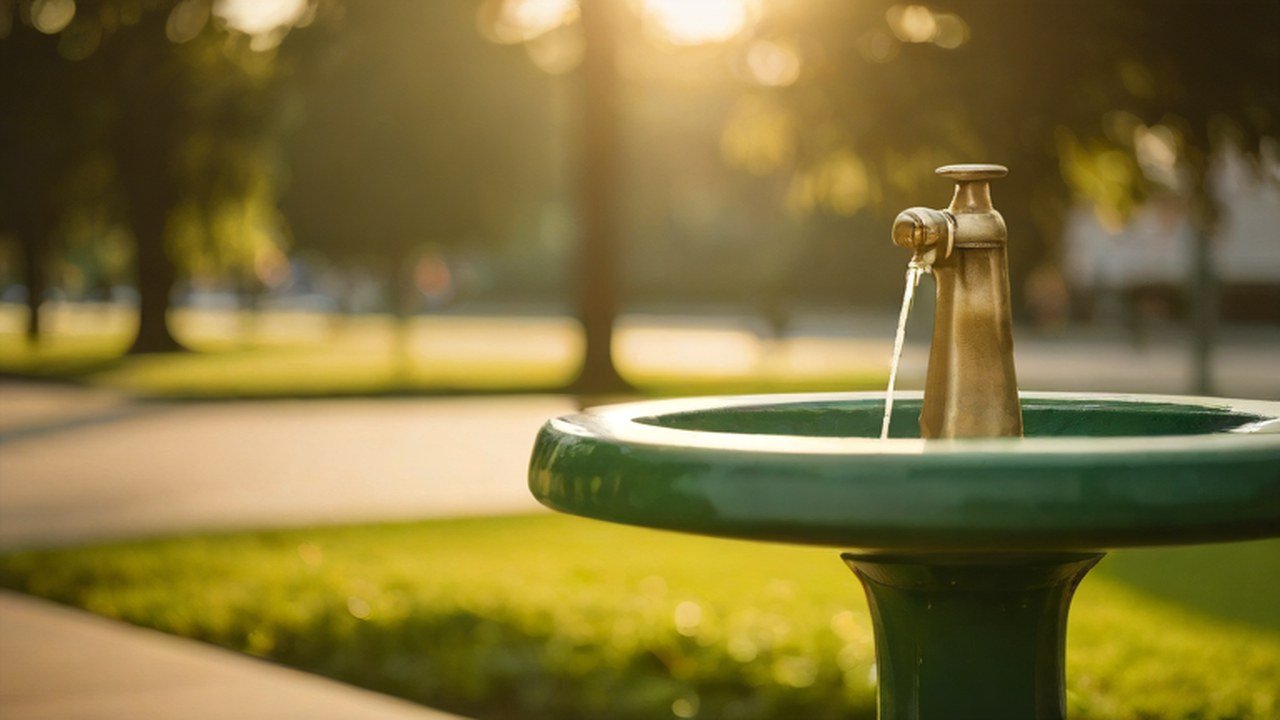水飲み場のある公園