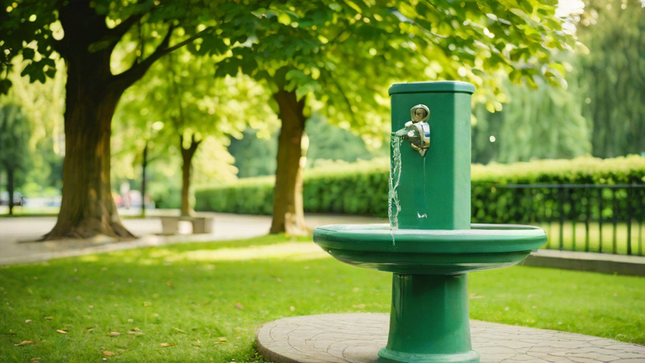 水飲み場のある公園