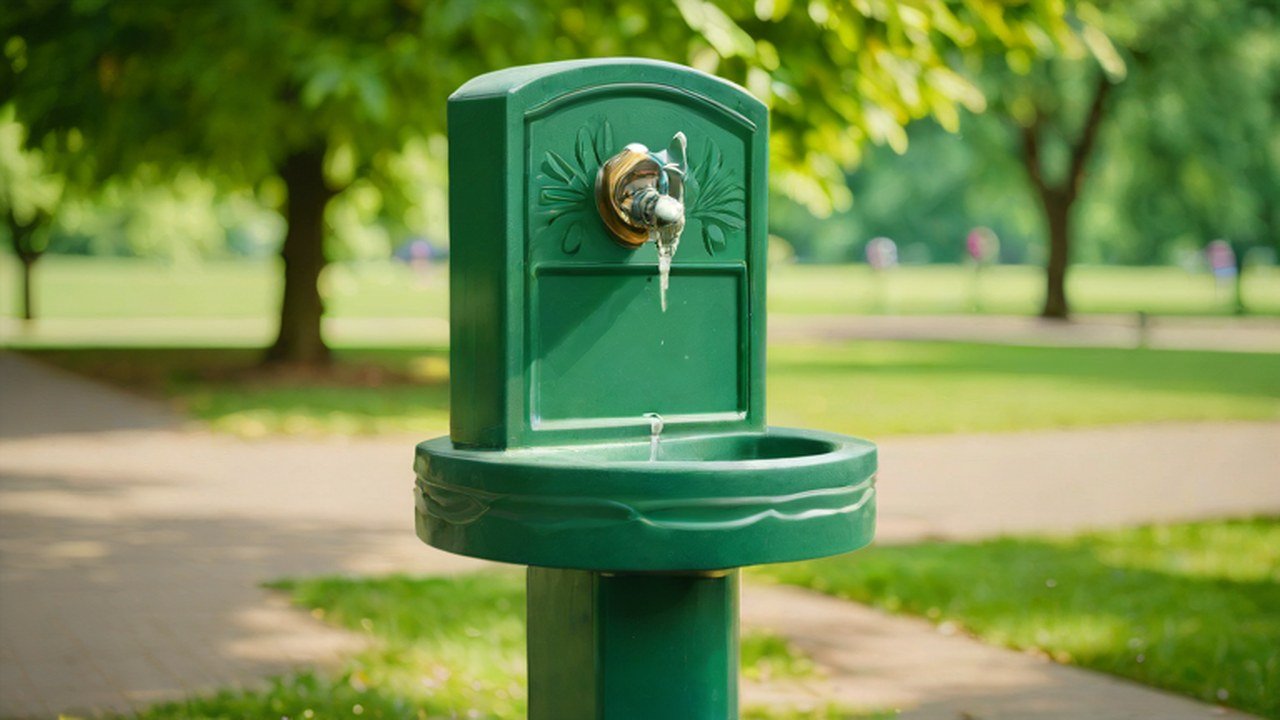 水飲み場のある公園