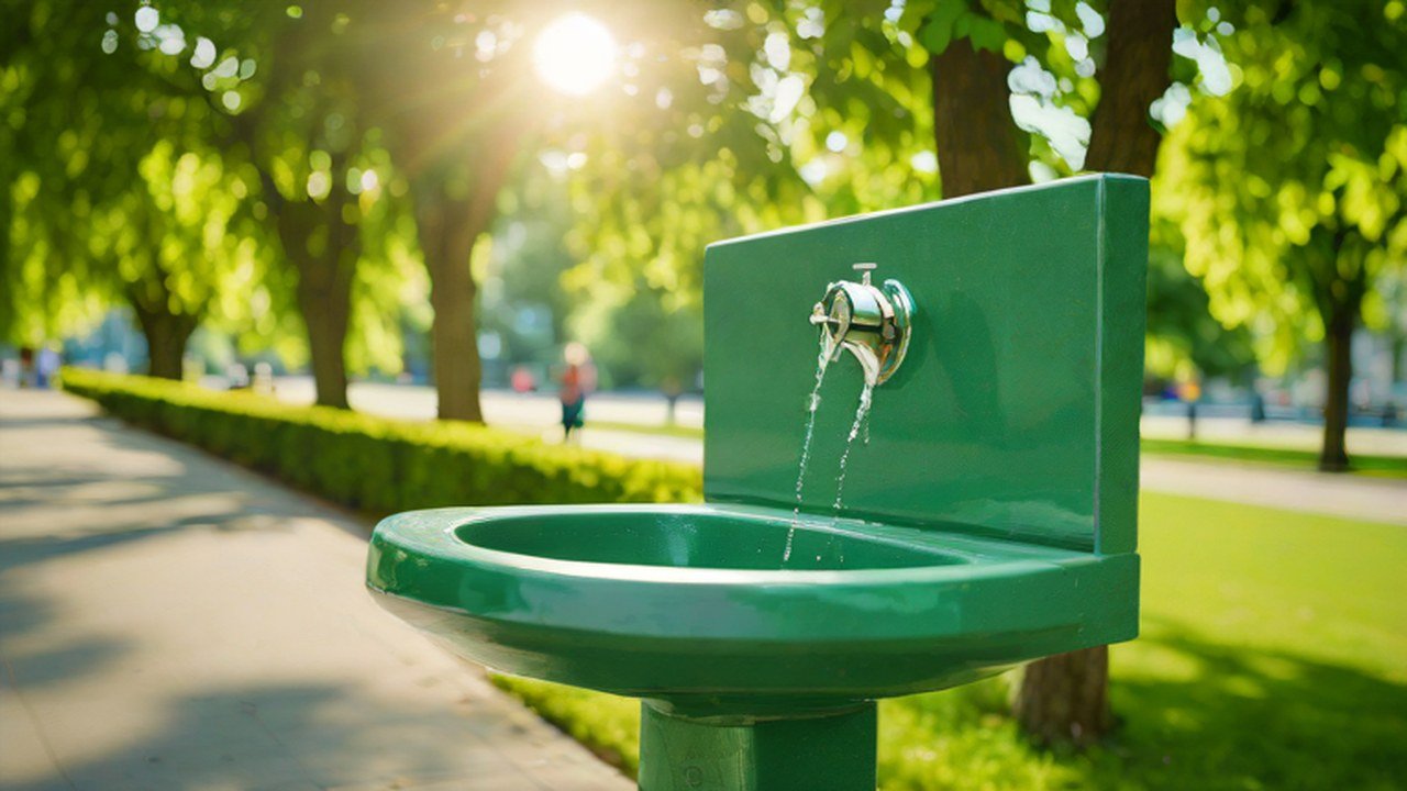 水飲み場のある公園