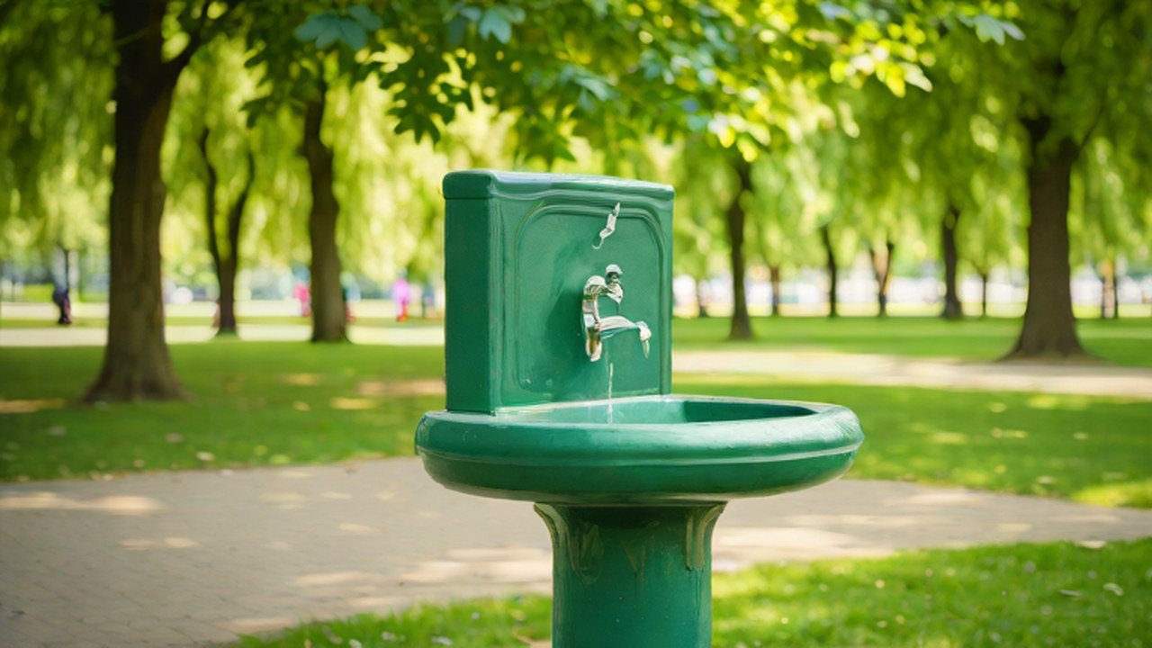 水飲み場のある公園