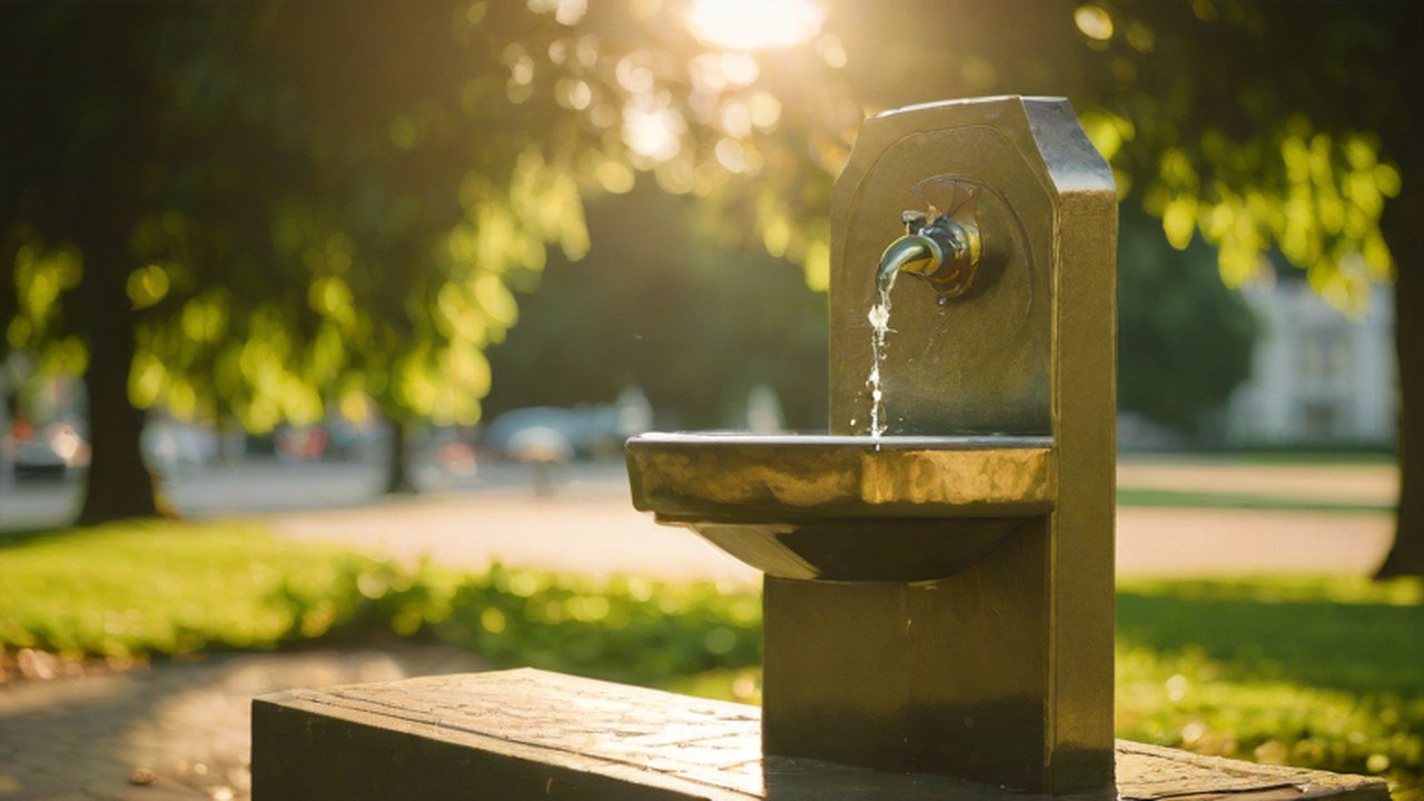水飲み場のある公園