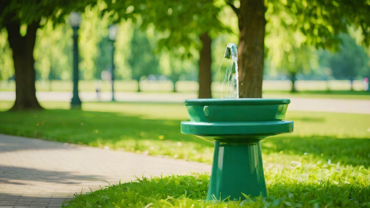 水飲み場のある公園