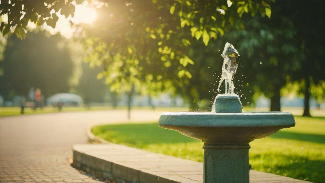 水飲み場のある公園