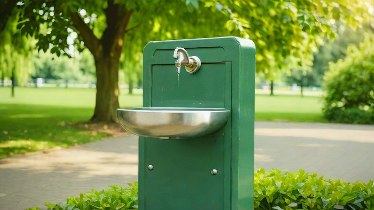 水飲み場のある公園