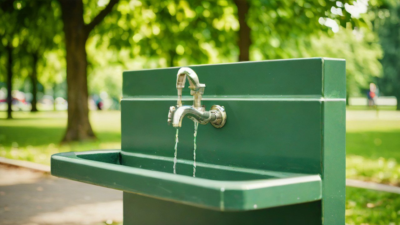 水飲み場のある公園