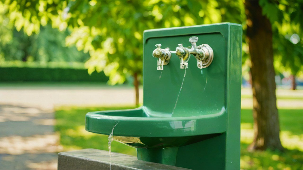 水飲み場のある公園