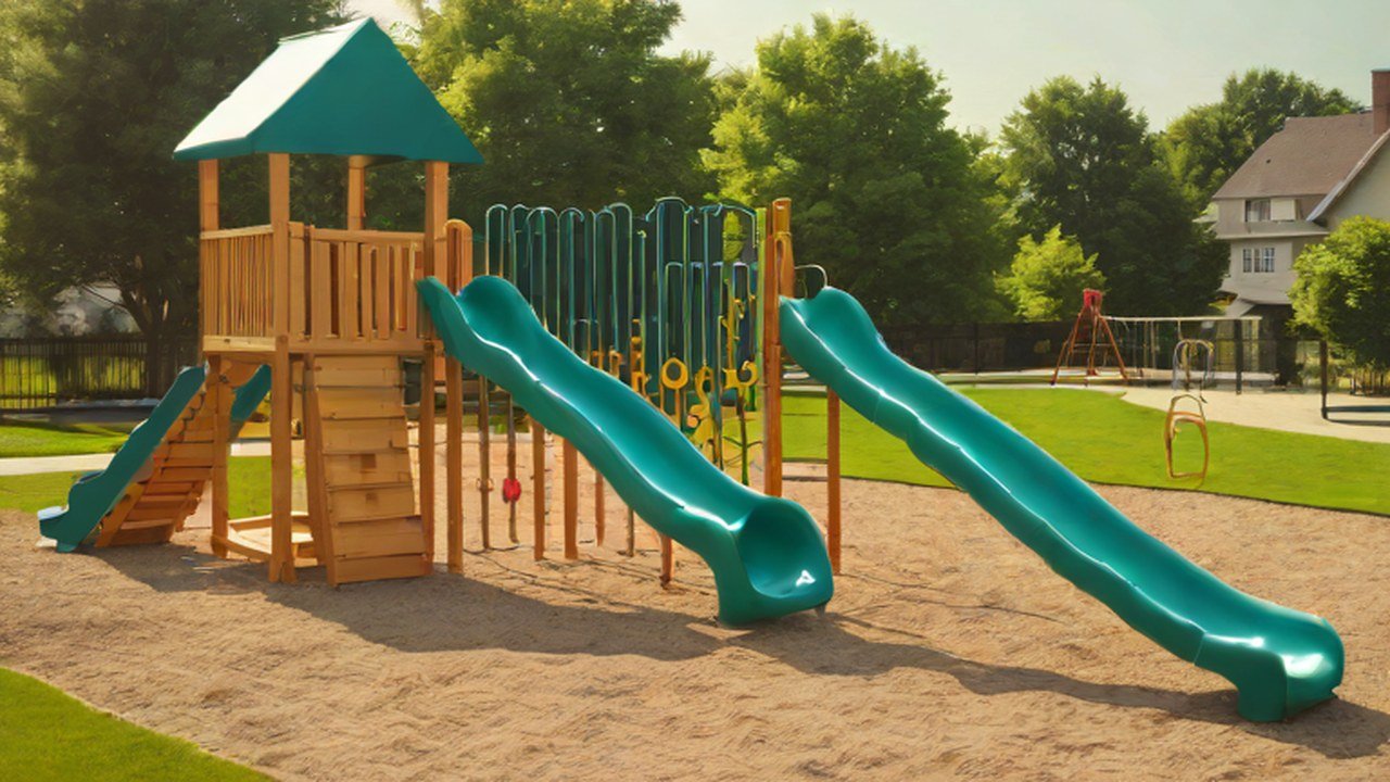 コンビネーション遊具のある公園