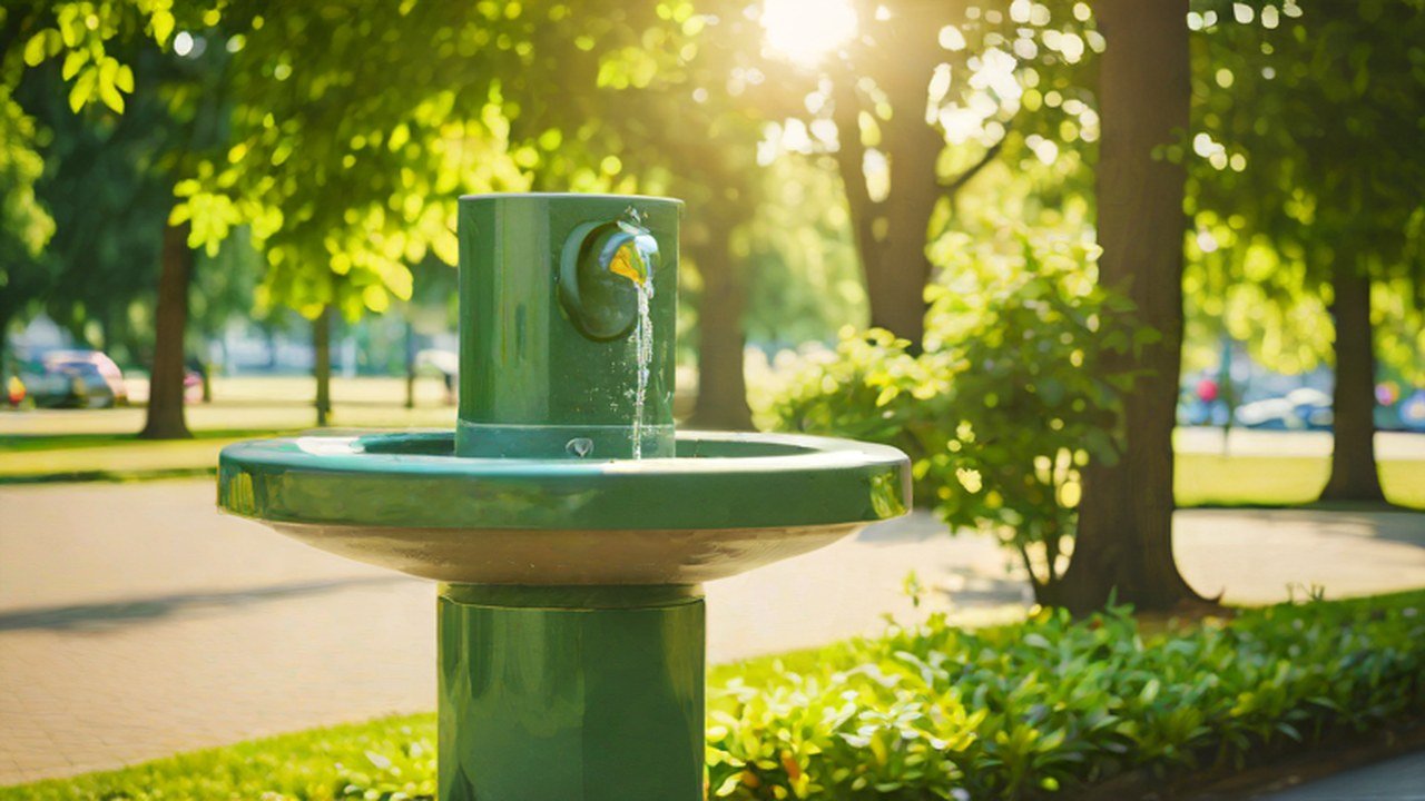 水飲み場のある公園
