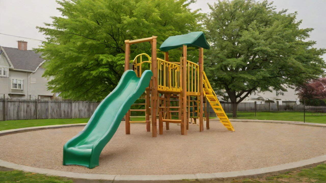 コンビネーション遊具のある公園