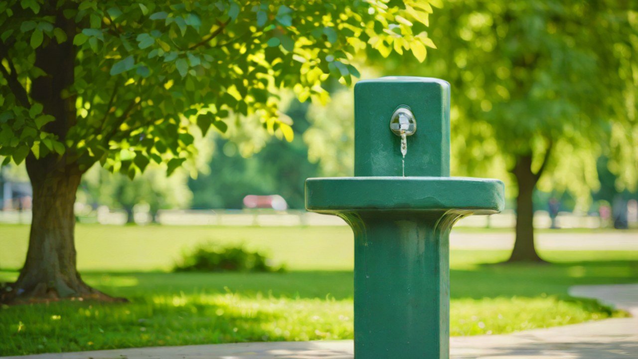 水飲み場のある公園